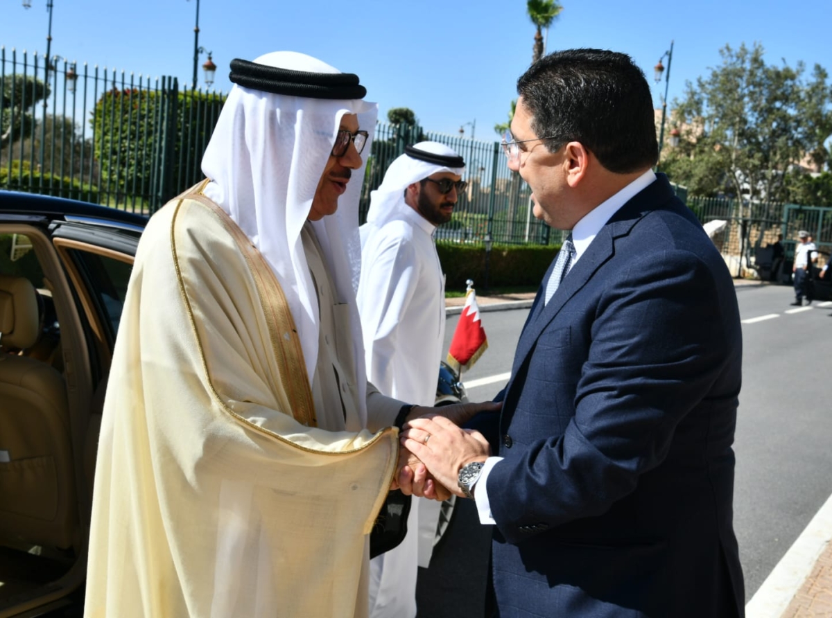بوريطة يستقبل وزير خارجية مملكة البحرين عبد اللطيف بن راشد الزياني